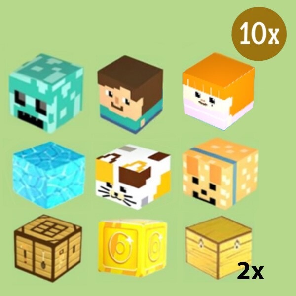 10x dodatnih magnetnih kock za CRAFTBLOCK CBLOCK