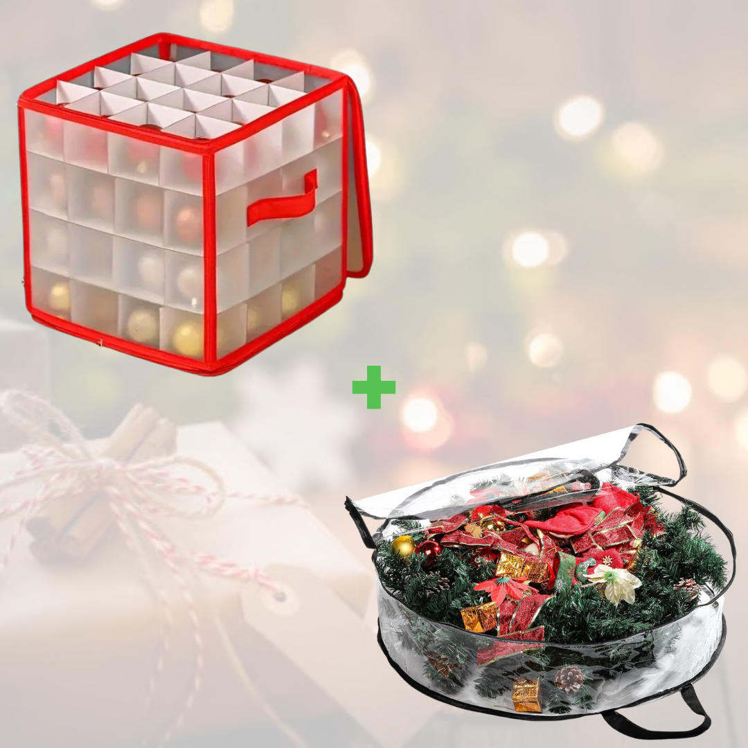 Škatla za shranjevanje okraskov FESTIBOX + GRATIS vreča za shranjevanje FESTIBAG