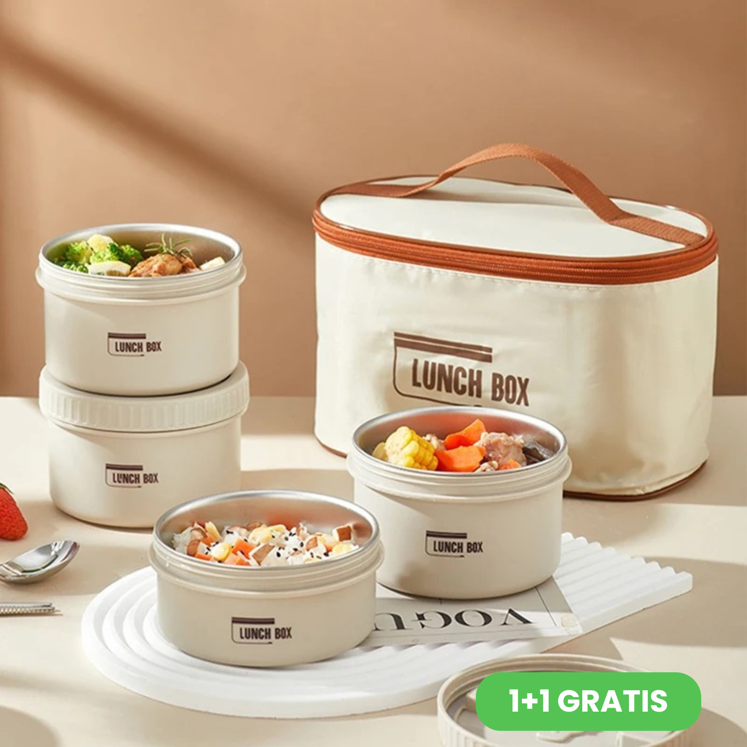 Set posod za kosilo LUNIX 1+1 GRATIS
